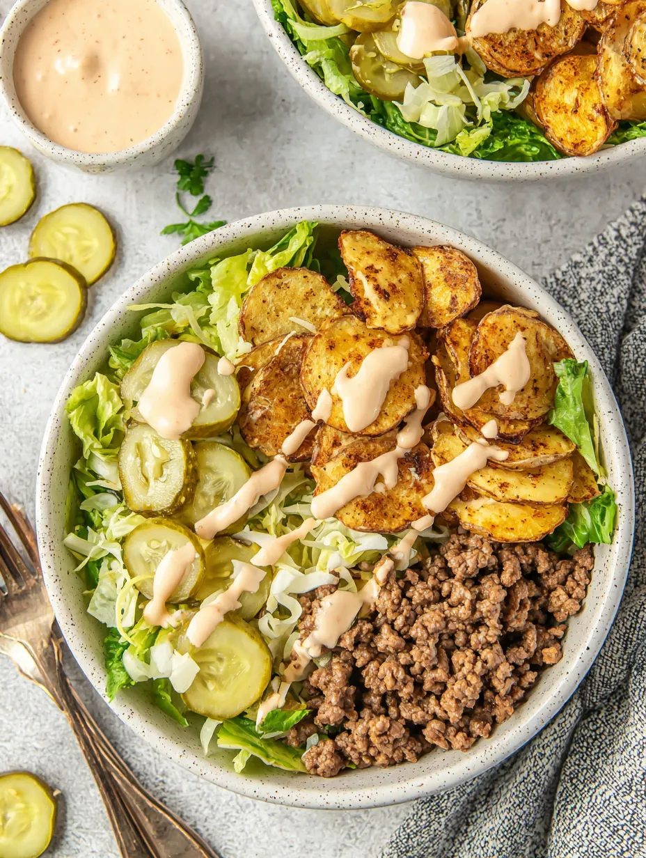 A bowl of food with a fork and knife on the side.