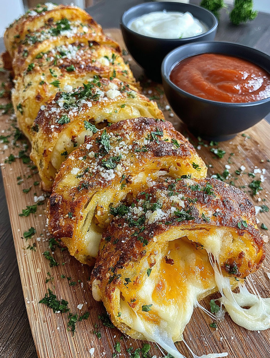 A plate of food with a bowl of sauce next to it.