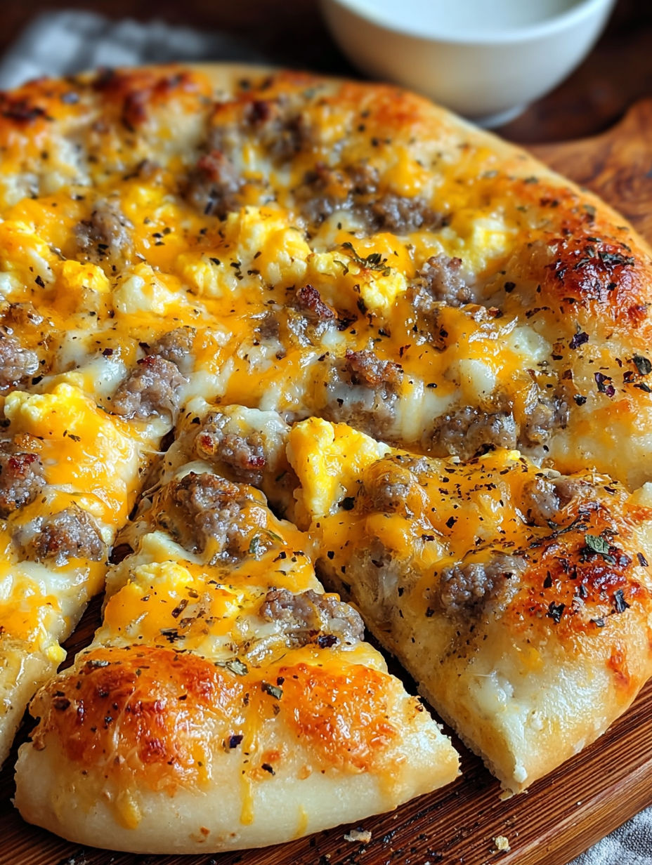 A close up of a pizza with sausage and cheese.