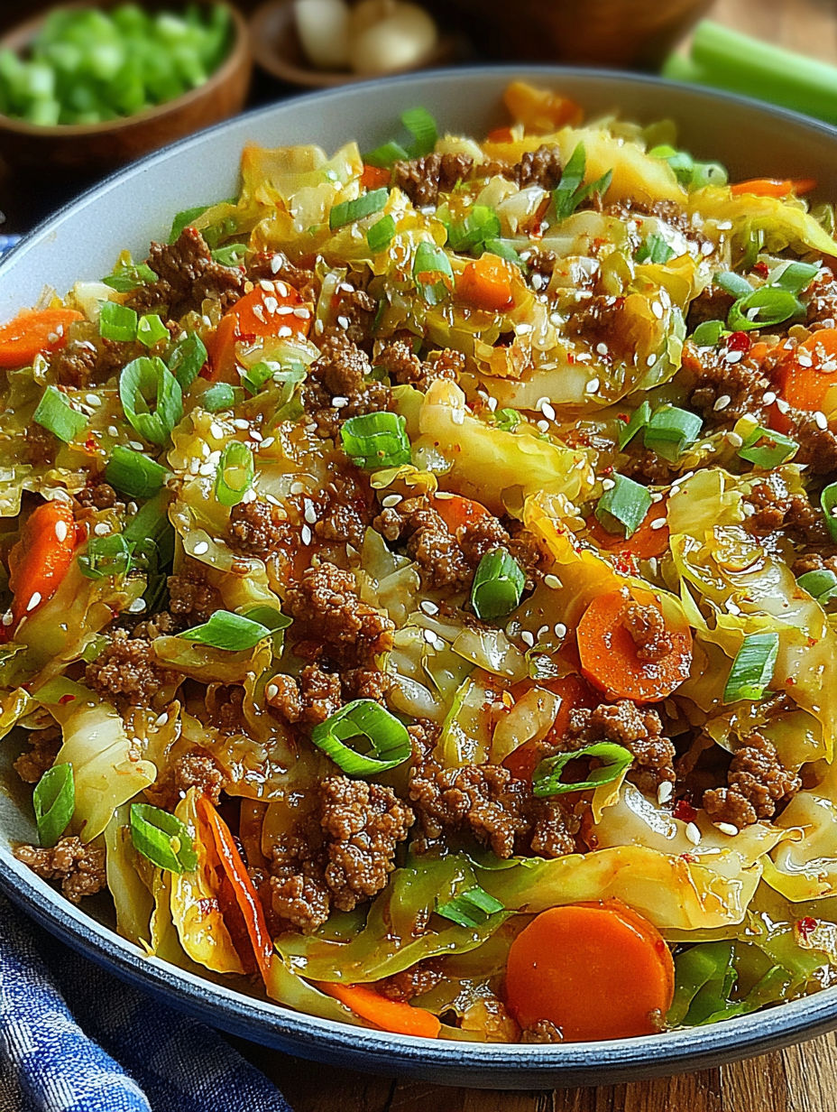 A bowl of food with meat and vegetables.