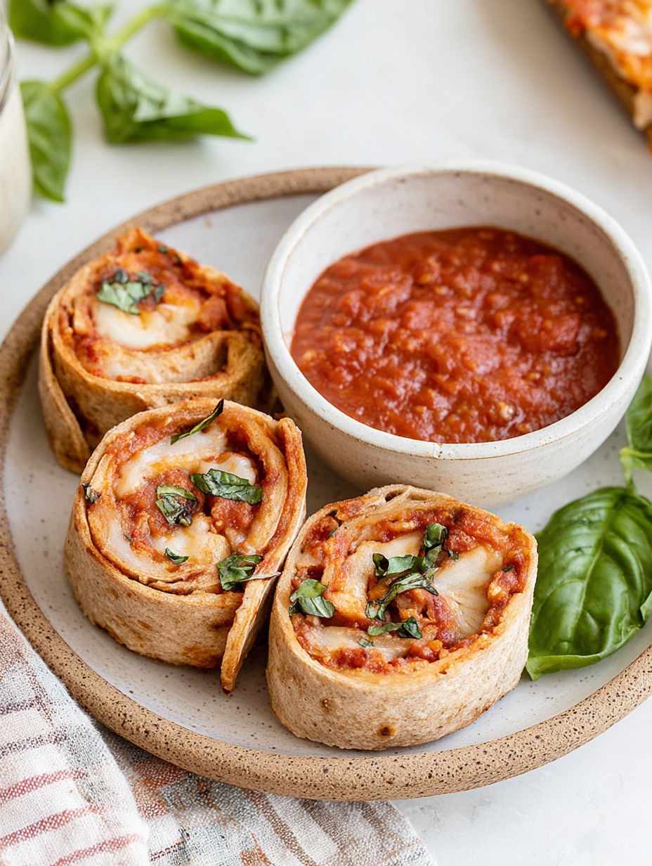 A plate of food with a bowl of sauce.