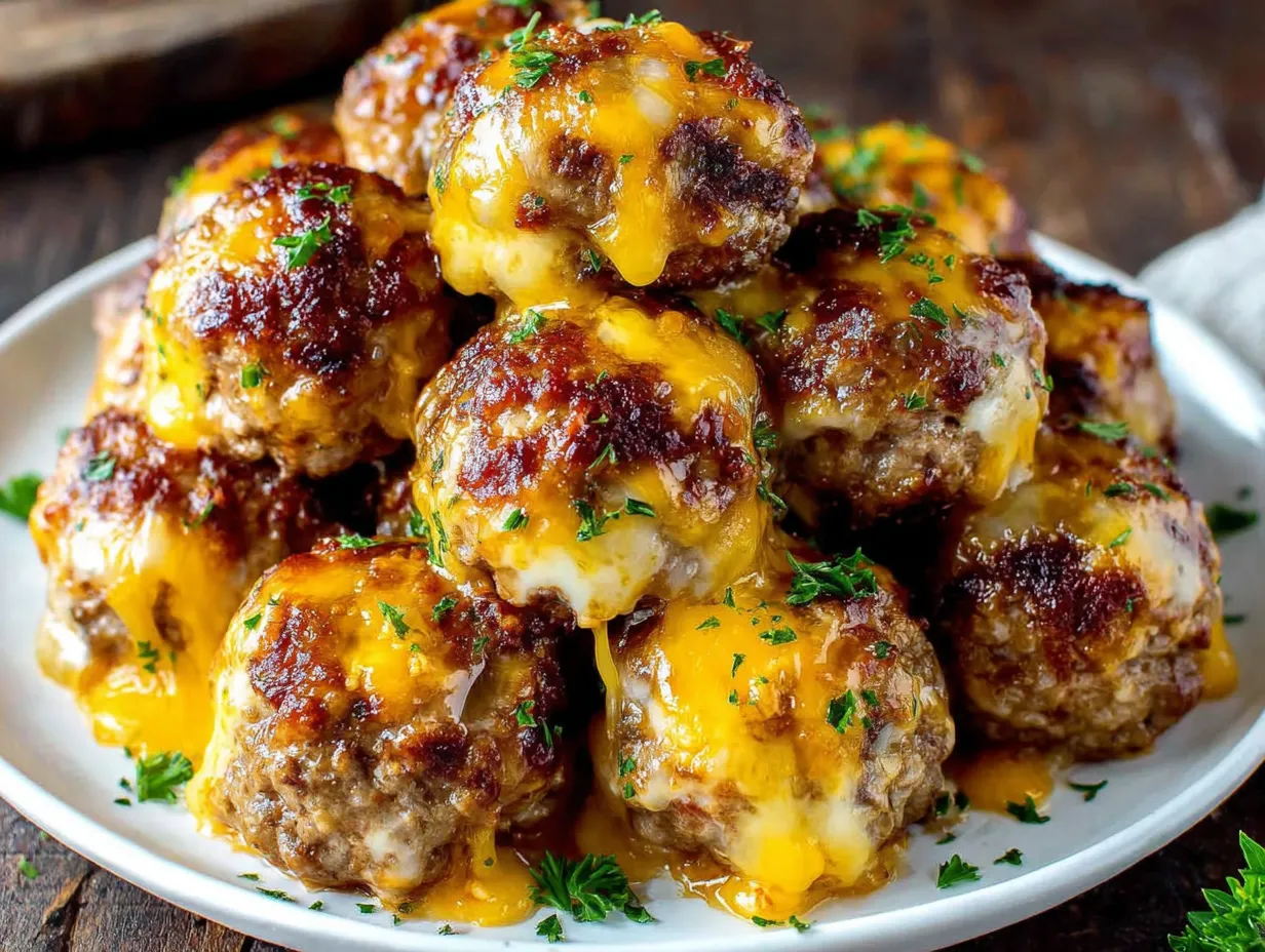 A plate of appetizers with cheese and sauce.