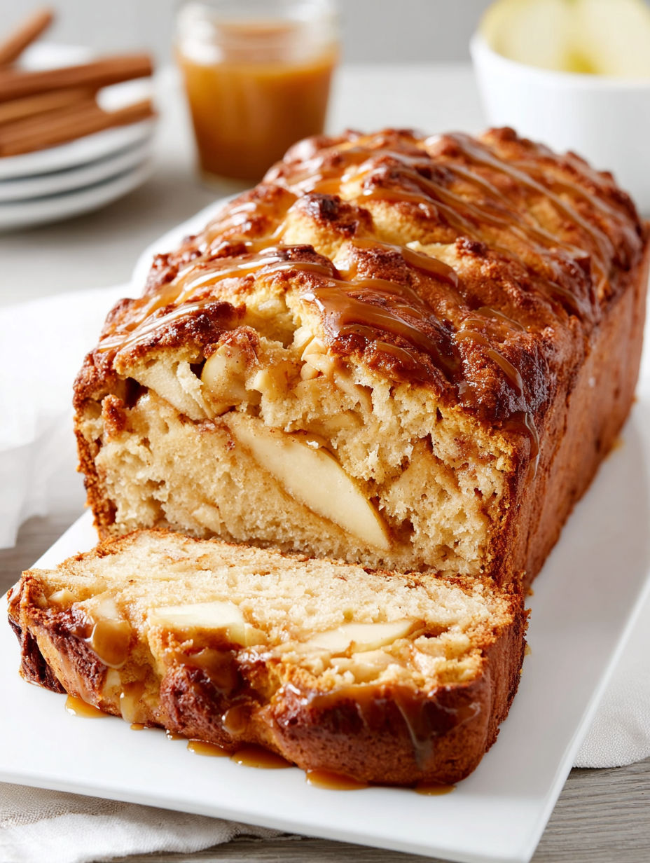 A slice of bread with a caramel glaze.