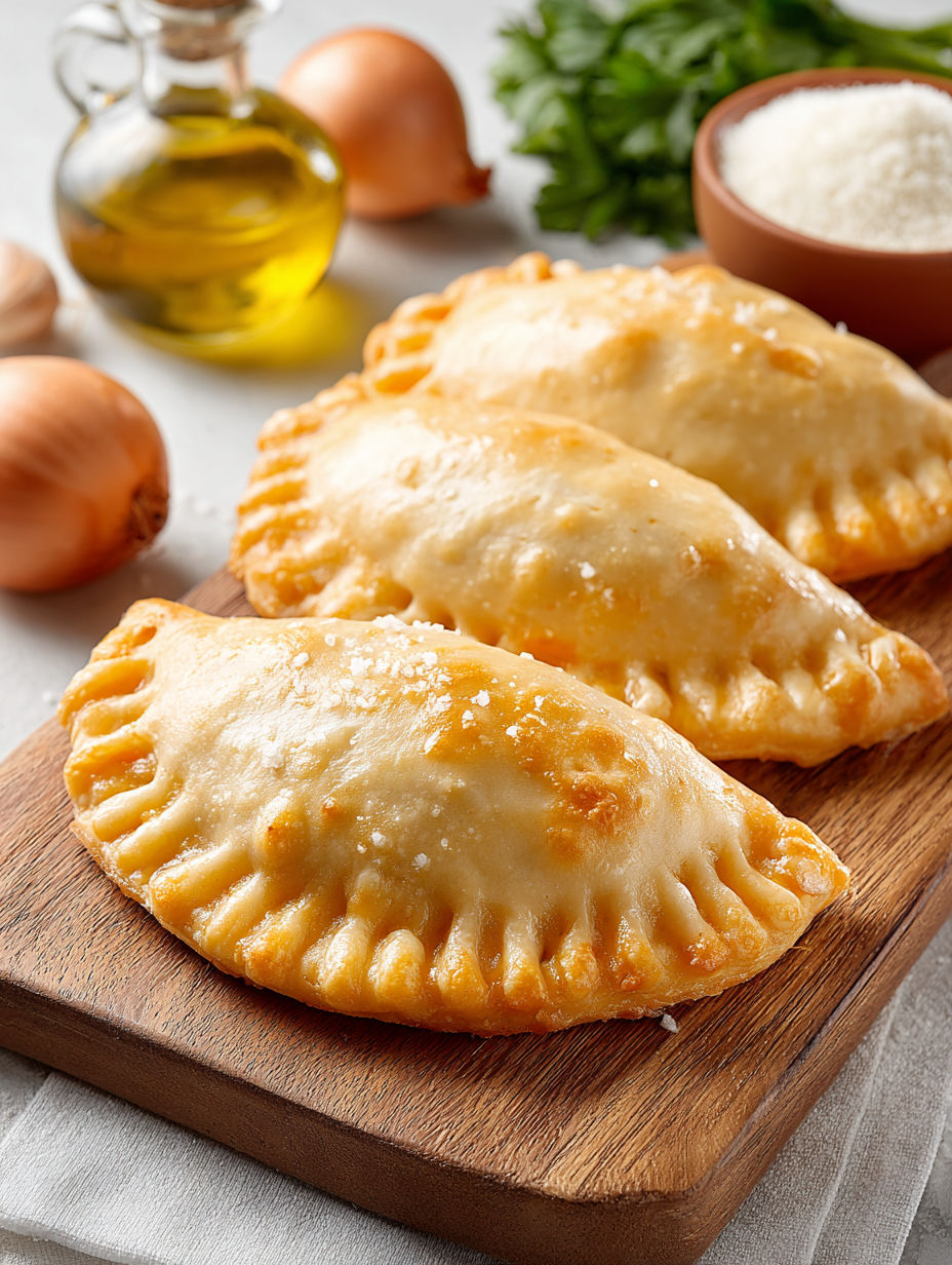 Three empanadas with butternut squash filling.