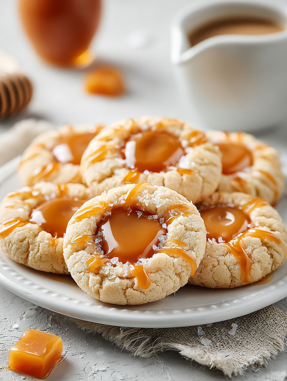 A plate of cookies with a glaze on top.
