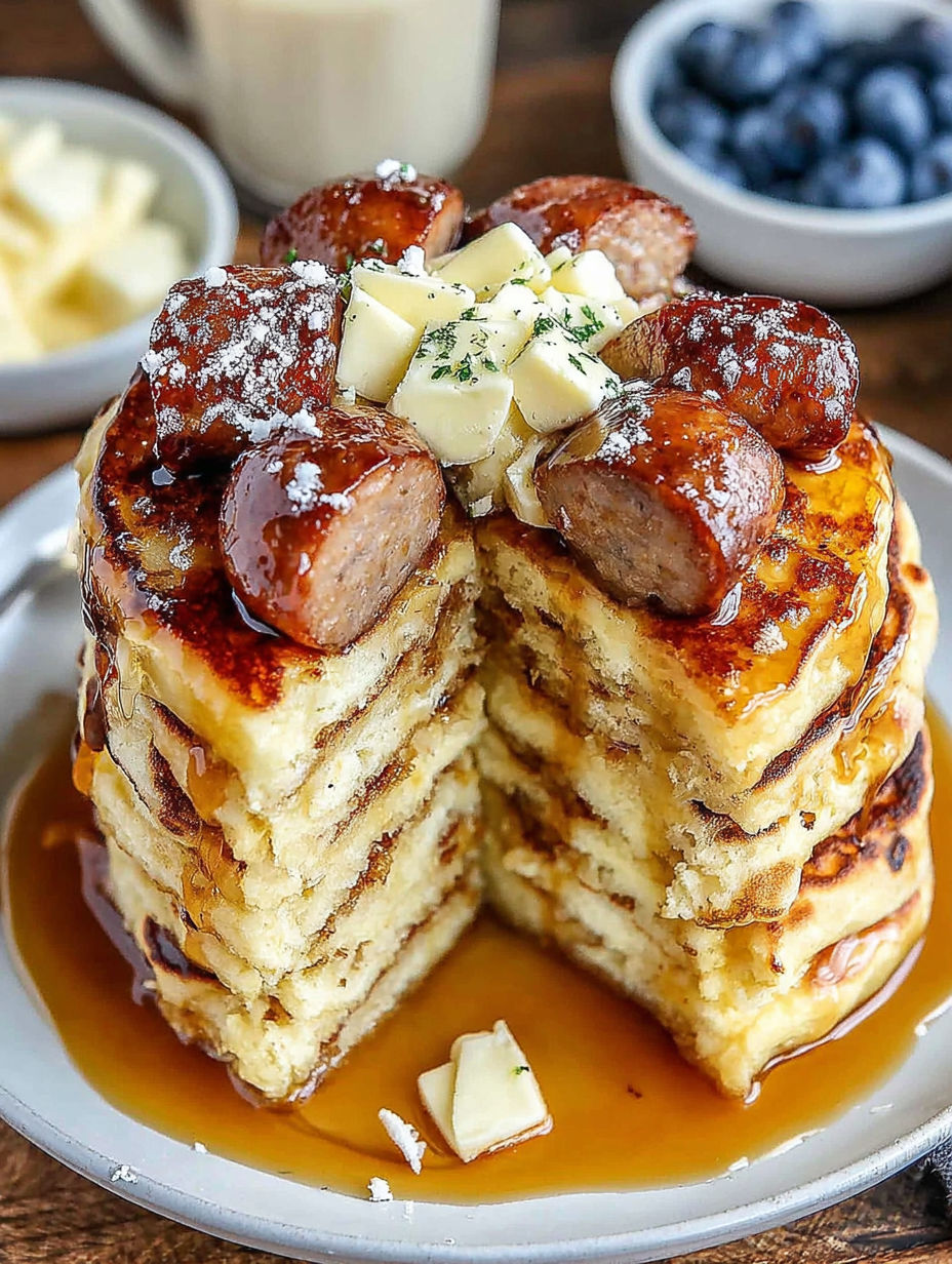 Sausage Pancake Dippers - Kids Love These!.