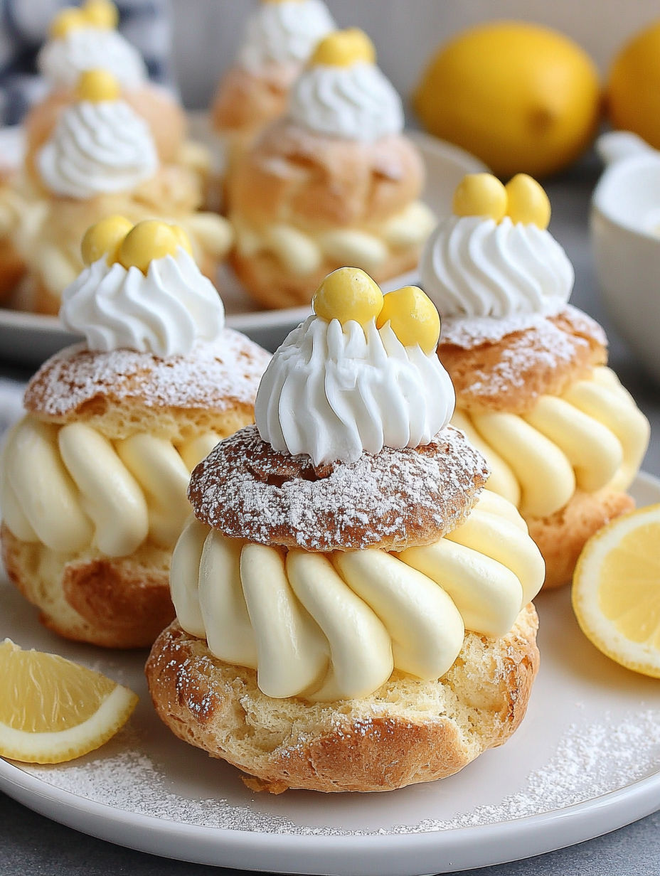 Zesty Lemon Cream Puffs.