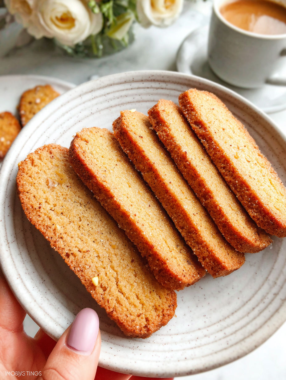 A plate of Swedish cookies.