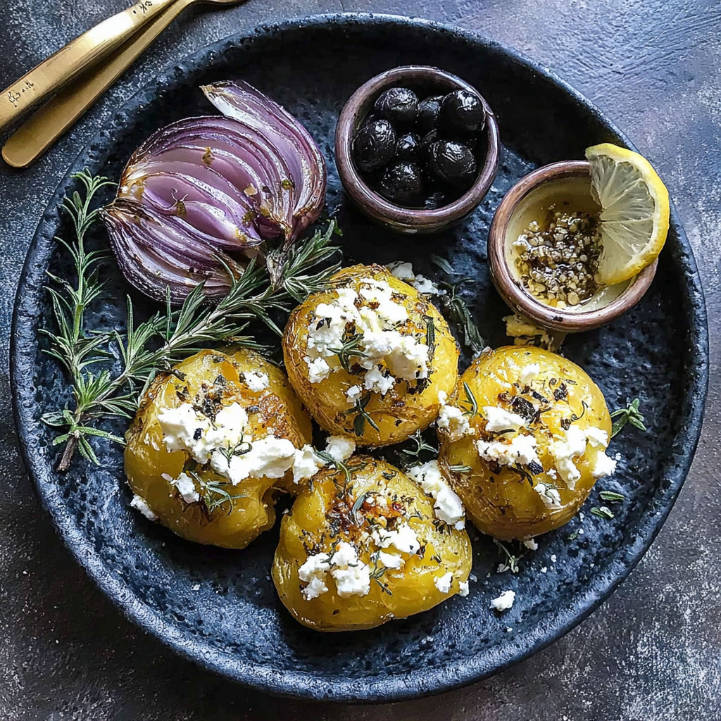 A plate of food with a variety of items on it.