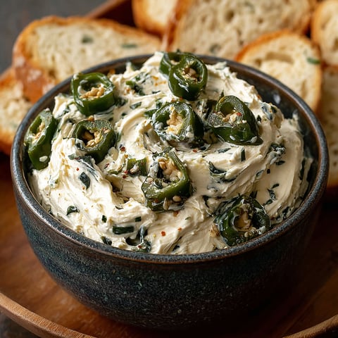 A bowl of roasted jalapeño cowboy cream cheese.