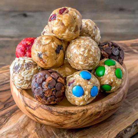 A bowl of protein balls.