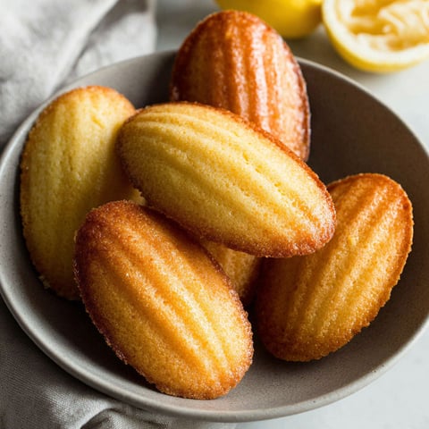 A bowl of lemon madeleines.