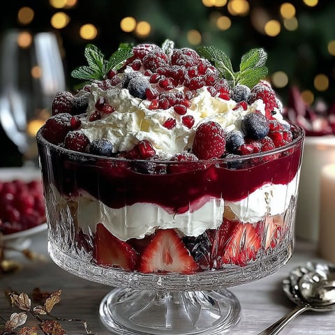 A Christmas Pavlova Trifle with layers of holiday joy.